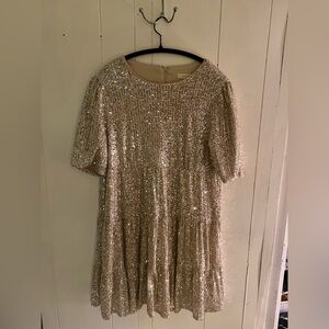 never worn anthropologie sequin dress size medium